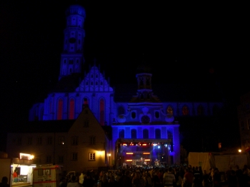 Lichtknstlerische Stadtillumination Illumination Augsburg MAX07 - Lichtkunst by Wolfgang F. Lightmaster