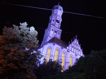 Lichtknstlerische Stadtillumination Illumination Augsburg MAX07 - Lichtkunst by Wolfgang F. Lightmaster